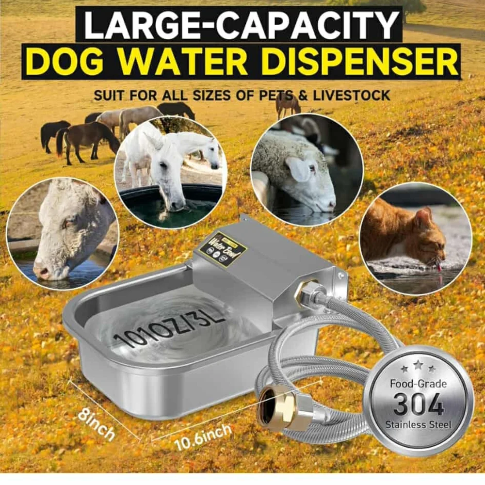 Automatic Stainless Steel Water Bowl